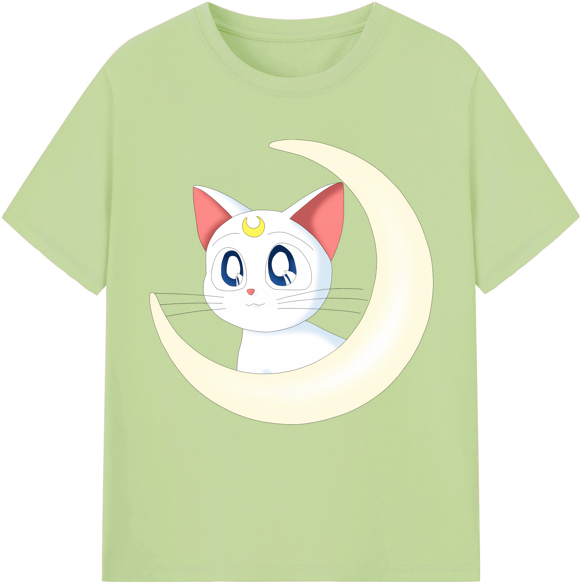 （画像用） 美少女戦士セーラームーン Sailor Moon 綿100％半袖Tシャツ（フロントプリント）